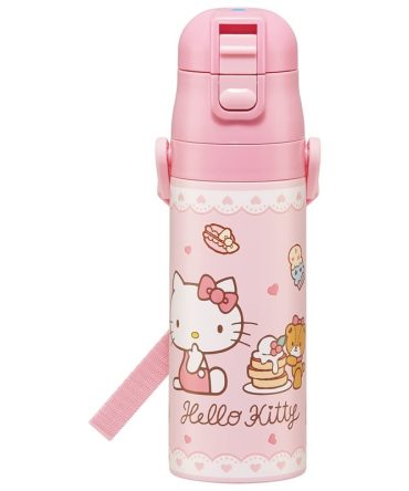 Skater Hello Kitty Candy Stainless Steel Water Bottle – 470ml Girls Sports Drinkware