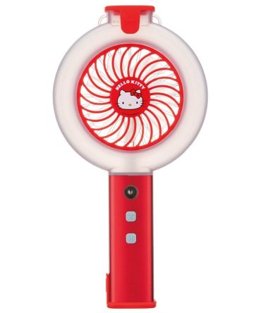 Skater Portable Electric Mist Fan USB Rechargeable Hello Kitty Design 10.8×20.75×3.7 cm