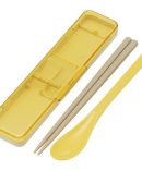 Skater Snoopy Face Chopsticks and Case Set 18cm Peanuts Made in Japan