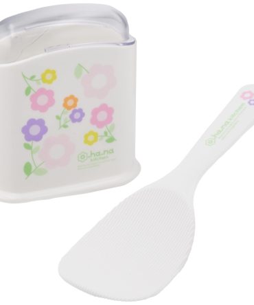 Skater Rice Scoop with Case – Sms1 Flower Design Made in Japan
