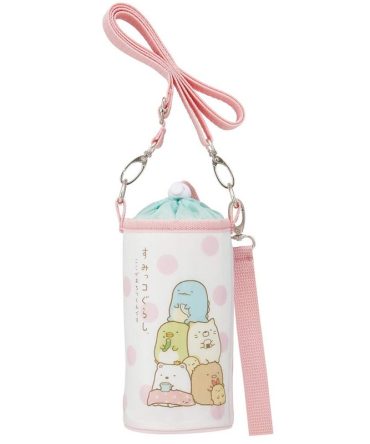 Skater Sumikko Gurashi 500ml Plastic Enamel Water Bottle and Case