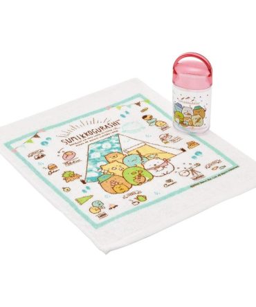 Skater Sumikko Gurashi Camping Hand Towel Set OA5-A 32×30.5cm with Case