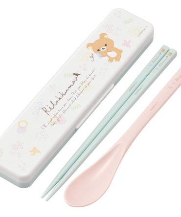 Skater Rilakkuma Floral Pattern Chopsticks and Spoon Set – Model CCS3SA