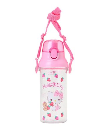 Sanrio Hello Kitty 500ml Clear Bottle – Durable & Dishwasher Safe