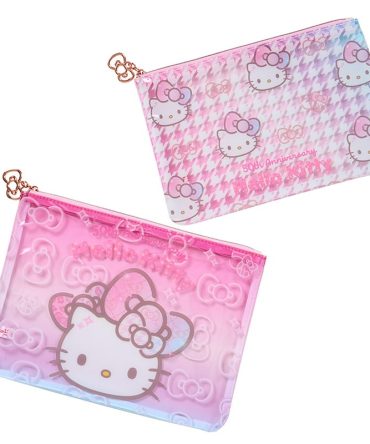 Sanrio Hello Kitty 50th Fashionable Ribbons Flat Pouch Set of 2 343978