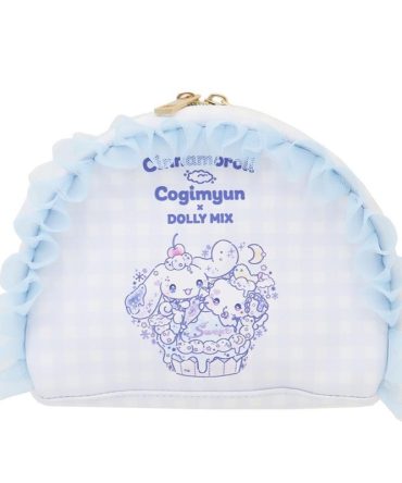 Watanabe Cinnamoroll Kogimyun Dolly Mix Frill Round Pouch Blue