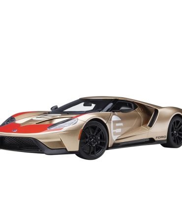 Autoart 1/18 Ford GT Holman Moody Heritage Edition Gold Red Model Car