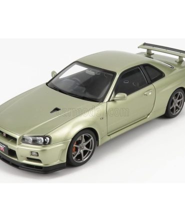 Autoart 1/18 Nissan Skyline GT-R R34 V-Spec II Nurburgring Millennium Jade 77404