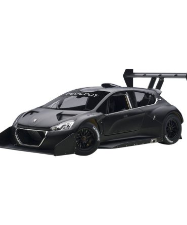 Autoart 1/18 Peugeot 208 T16 Pikes Peak 2013 Model Black Finish
