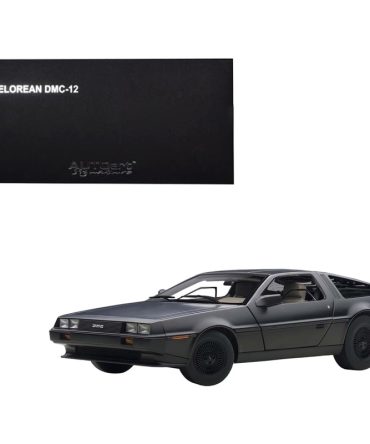 Autoart 1/18 Scale Matte Black DMC DeLorean Model 79912