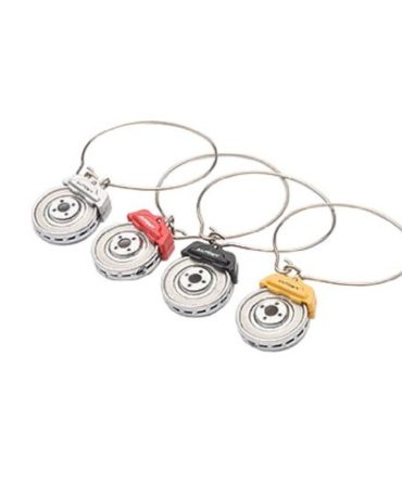 Autoart Brake Disc Wine Glass Charms Set of 4 – Unique Wine Accessories
