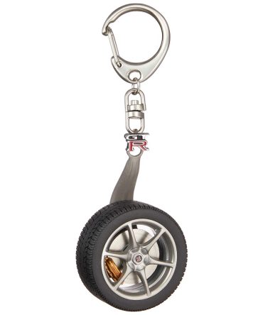 Autoart Nissan Skyline GTR R34 Wheel Keychain with GTR Emblem
