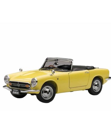 Autoart 1/18 Honda S800 Yellow Diecast Model Car