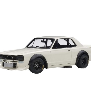 Autoart 1/18 Nissan Skyline GT-R KPGC10 Racing 1972 White Model Car