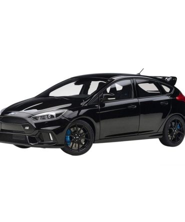Autoart 1/18 Scale Ford Focus RS Model Car Black Finish