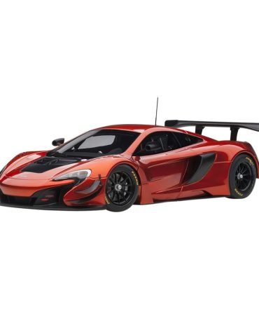 Autoart 1/18 Scale McLaren 650S GT3 Diecast Model in Metallic Orange