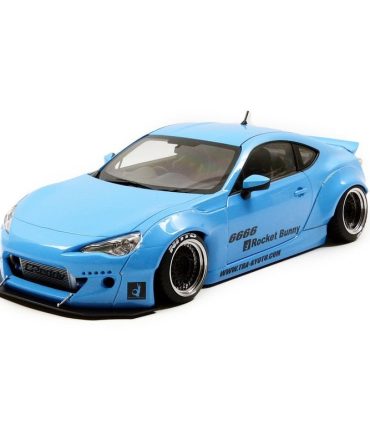 Autoart 1/18 Rocket Bunny 86 Metallic Sky Blue Black Wheels Model Car