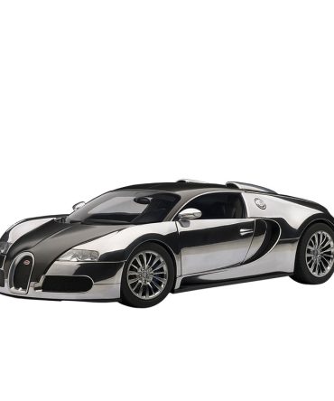 Autoart 1/18 Bugatti Veyron Diecast Model Car Black Aluminum Pur Sang