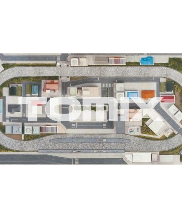 Tomytec Tomix N Gauge Panorama Mat Town 8192 Railway Model Supplies