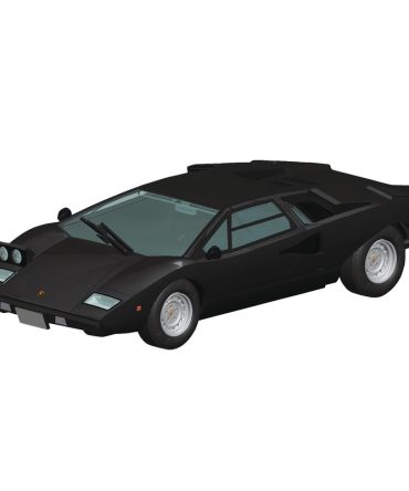 Aoshima Lamborghini Countach LP400 Black Model Kit