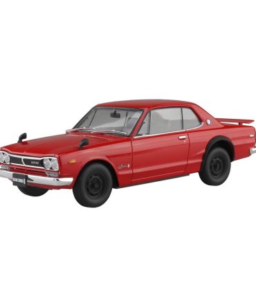 Aoshima 1/24 Snap Car Skyline GT-R 1970 Red Model