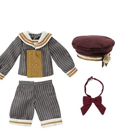 Azone 1/6 Doll Clothing Innocent Sailor Half Pants Set Bordeaux Gray Stripe