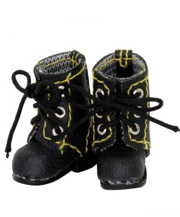 Azone Picco Neemo 1/12 Laced Up Black Boots Doll Accessory