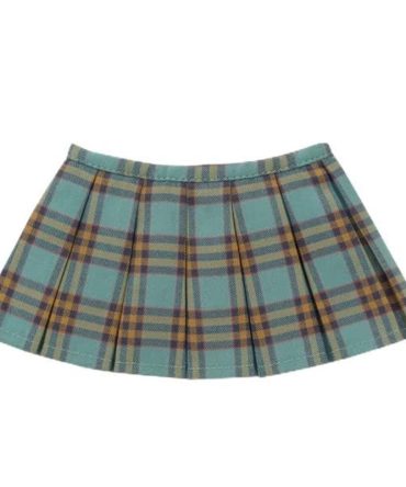 Azone 1/3 Scale Azo2 Blue Checker Pleated Skirt Doll Accessory