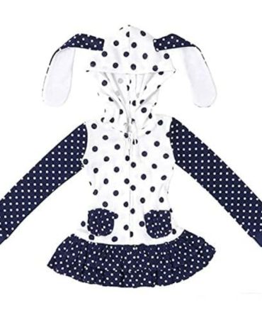 Azone 1/3 Scale Azo2 Bunny Hoodie Dress White Navy Doll Accessory