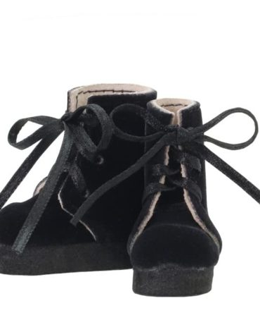 Azone 1/6 Pure Neemo Blue Bird Song Ribbon Suede Boots Black Doll Accessory