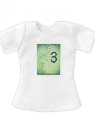 Azone Pure Neemo 1/6 Graphic T-Shirt White Green Doll Accessory