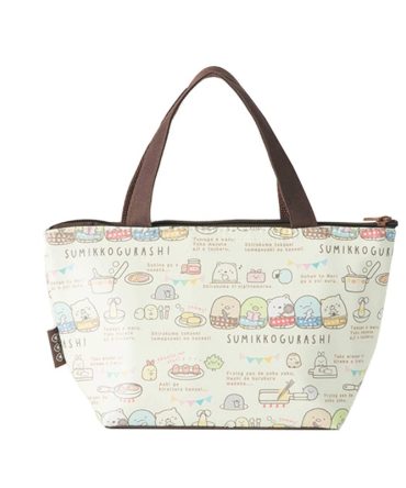 Asahi Koyo Sumikko Gurashi Beige Cooler Bag 16x28x10cm with Ice Pack Pocket