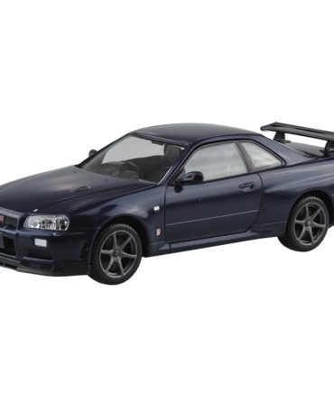 Aoshima 1/32 Nissan R34 Skyline GT-R Midnight Purple Snap Kit Model Car