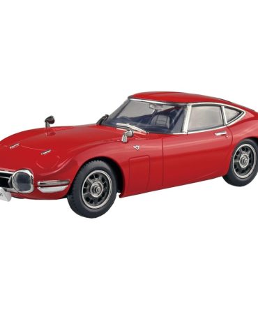 Aoshima 1/32 Toyota 2000GT Solar Red Plastic Model Kit Pre-Colored
