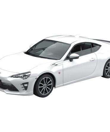 Aoshima 1/32 Toyota 86 Crystal White Pre-Colored Model Kit