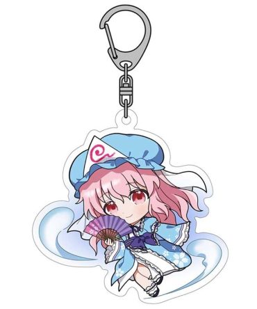 Touhou Project Yuyuko Acrylic Keychain – Durable Collectible Accessory