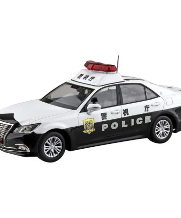 Aoshima 1/32 Toyota Crown Patrol Car Snap Kit Pre-Colored Model