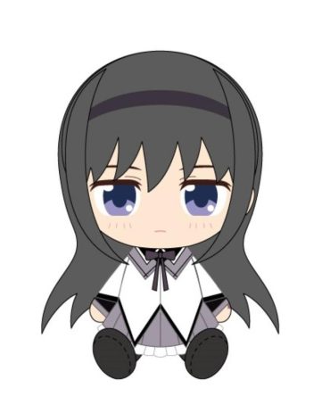 Bandai Namco Madoka Magica Chibi Plush Akemi Homura – Movie Edition