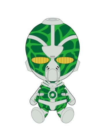 Bandai Jojo Hierophant Green Chibi Plush Doll Japan Exclusive Plushie
