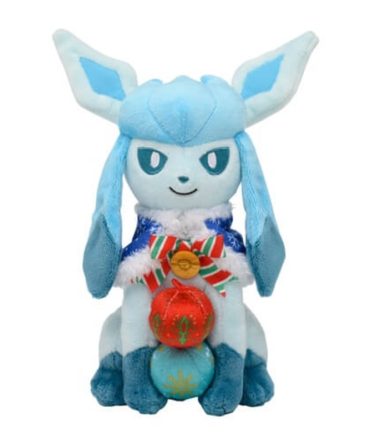 Pokemon Center Original Plush Glaceon Pokemon Christmas In The Sea