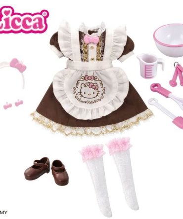 Hello Kitty Licca-Chan Sweets Cafe Dress Set