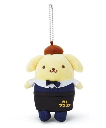 Pompom Purin Mascot Holder (Cafe Sanrio)