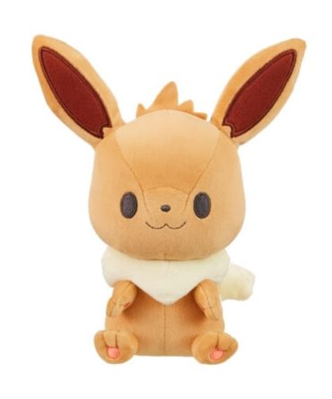 Pokemon Center Original Monpoke Eevee Washable Plush Toy