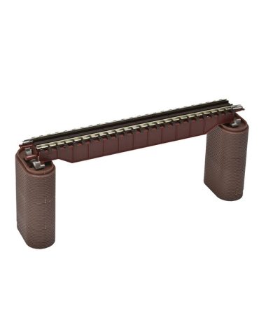 Tomytec Tomix N Gauge Red Upper Girder Bridge S140 with Brick Pier – 3255 Railway Model 2 Pieces