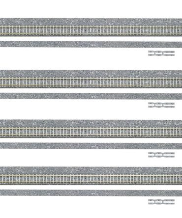 Tomytec Tomix N Gauge Wide Pc Rail S280-Wp Point Branching Set of 4
