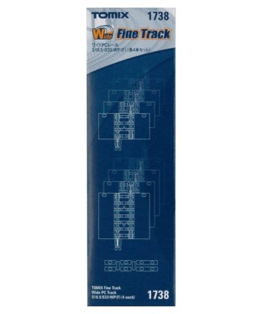 Tomytec Tomix N Gauge Set of 4 – Wide PC Fractional Rail S18.5 S33-WP 1738 Model Railway Supplies