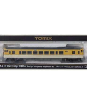 Tomytec Tomix N Gauge Kiha 40-2000 Updated JR West Japan Hiroshima Color M 8451 Diesel Railway Model
