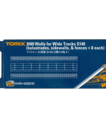 Tomytec Tomix N Gauge Wide Rail Wall S140 3 Types 8 Pieces Railway Model 3080