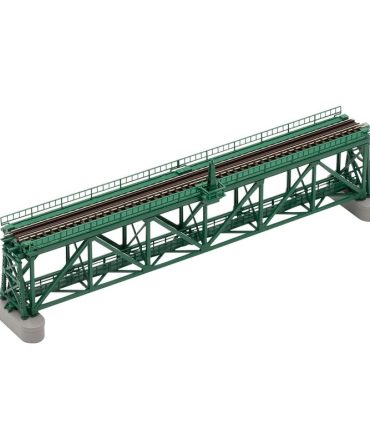Tomytec Tomix N Gauge Single Track Truss Bridge S280 Dark Green with 2 Piers Railway Model 3267